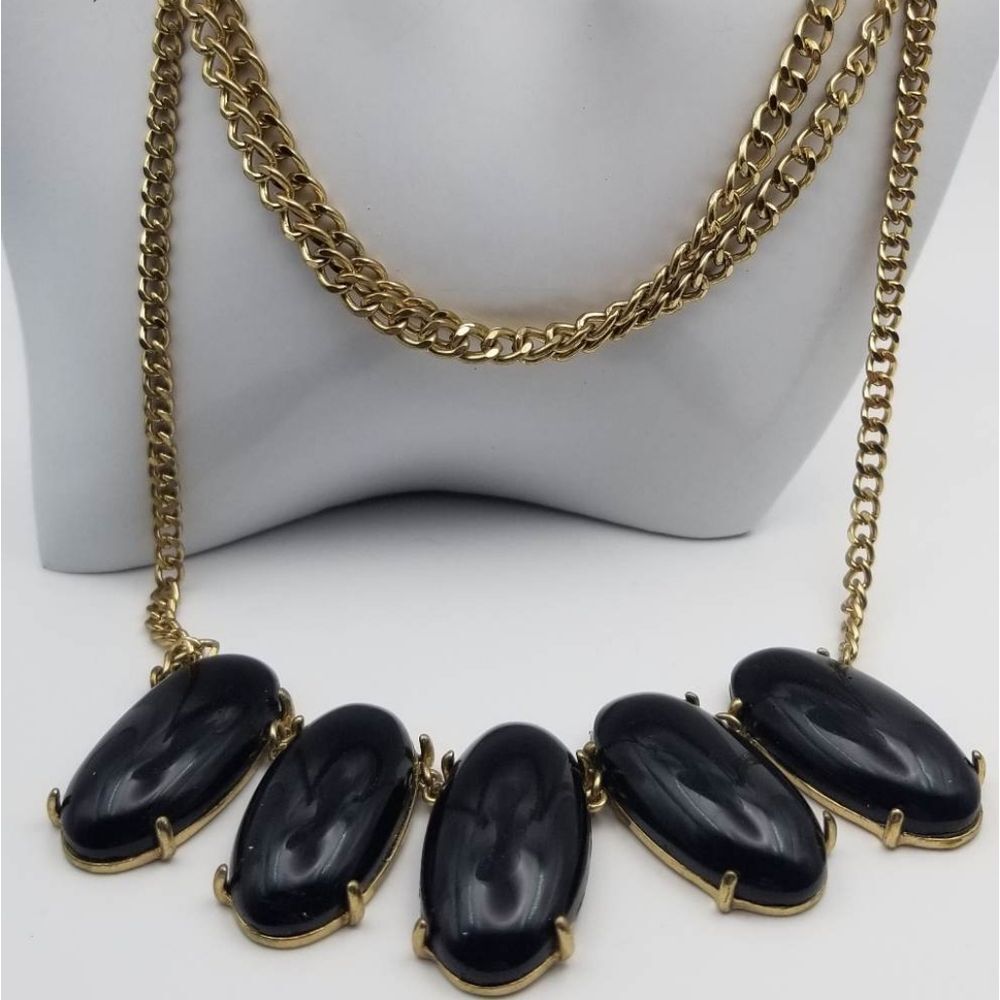 Gothic spike‎ pendulum necklace statement jewelry